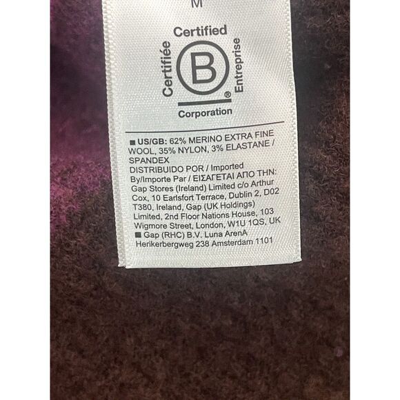 Athleta Hawthorne Textured Ombré Crewmen's Merino Wool Sweater Medium - Picture 7 of 7